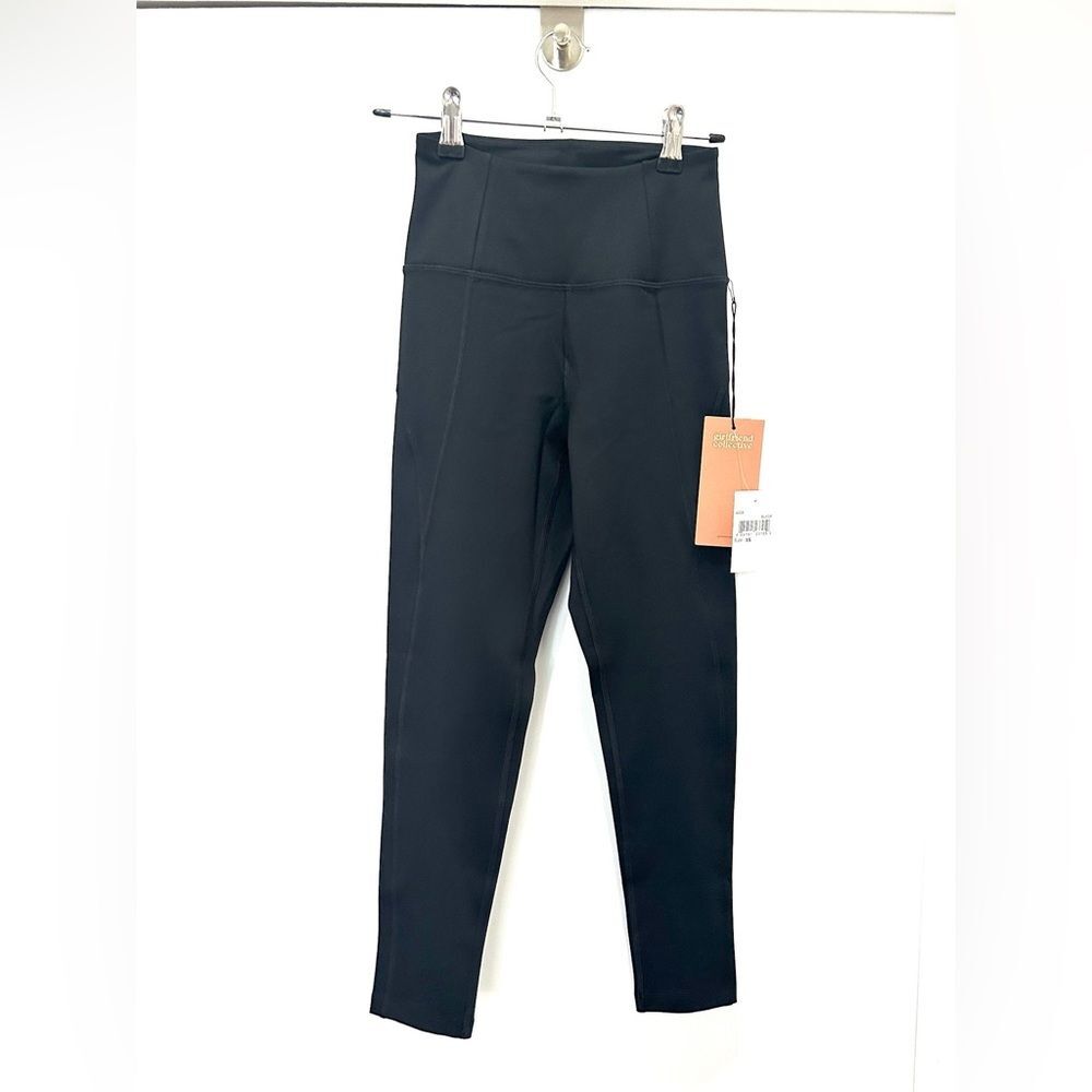 Girlfriend Collective Compressive High-Rise Leggings in Black (XS)
